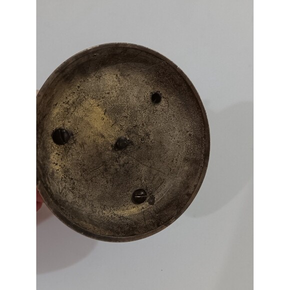 Signed Paperweight A. Jablonski (Etched Initials) With Brass Display Holder - Picture 7 of 7